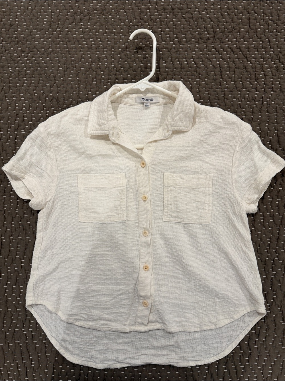 Madewell Boxy Short Sleeve Button-Up Shirt